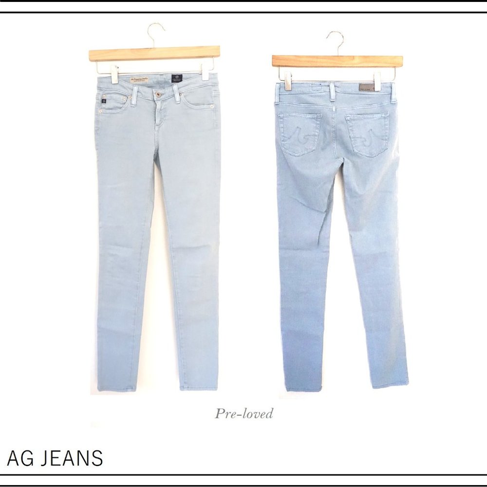 AG The Legging Ankle/Super Skinny Ankle Baby Blue